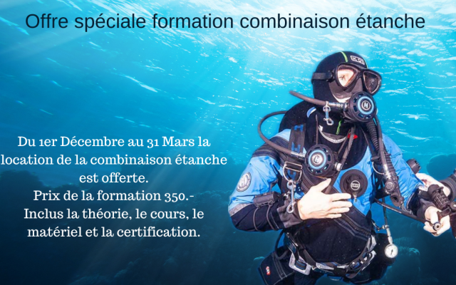 Offre Spéciale : Cours combinaison étanche